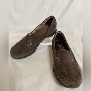 Skechers Chocolate Brown Relaxed Fit Memory Foam Women Loafers, Size 7.5
